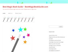 Tablet Screenshot of bestmagicbookguide.com